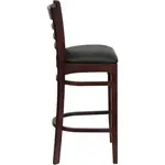 Flash Furniture XU-DGW0005BARLAD-MAH-BLKV-GG Bar Stool, Indoor