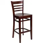 Flash Furniture XU-DGW0005BARLAD-MAH-GG Bar Stool, Indoor