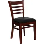 Flash Furniture XU-DGW0005LAD-MAH-BLKV-GG Chair, Side, Indoor
