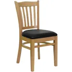 Flash Furniture XU-DGW0008VRT-NAT-BLKV-GG Chair, Side, Indoor