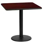 Flash Furniture XU-MAHTB-2424-TR18-GG Table, Indoor, Dining Height
