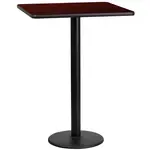 Flash Furniture XU-MAHTB-2424-TR18B-GG Table, Indoor, Bar Height