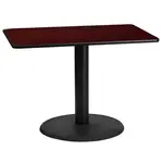 Flash Furniture XU-MAHTB-2442-TR24-GG Table, Indoor, Dining Height