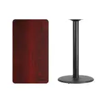 Flash Furniture XU-MAHTB-2442-TR24B-GG Table, Indoor, Bar Height