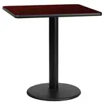 Flash Furniture XU-MAHTB-3030-TR18-GG Table, Indoor, Dining Height