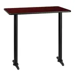 Flash Furniture XU-MAHTB-3042-T0522B-GG Table, Indoor, Bar Height