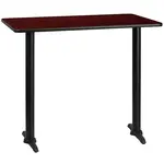 Flash Furniture XU-MAHTB-3048-T0522B-GG Table, Indoor, Bar Height