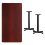 Flash Furniture XU-MAHTB-3060-T2222-GG Table, Indoor, Dining Height