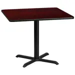 Flash Furniture XU-MAHTB-3636-T3030-GG Table, Indoor, Dining Height
