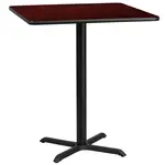 Flash Furniture XU-MAHTB-3636-T3030B-GG Table, Indoor, Bar Height