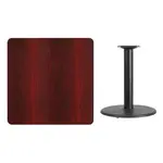 Flash Furniture XU-MAHTB-3636-TR24-GG Table, Indoor, Dining Height