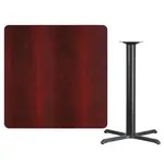 Flash Furniture XU-MAHTB-4242-T3333B-GG Table, Indoor, Bar Height