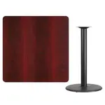 Flash Furniture XU-MAHTB-4242-TR24B-GG Table, Indoor, Bar Height