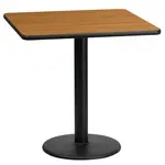 Flash Furniture XU-NATTB-2424-TR18-GG Table, Indoor, Dining Height