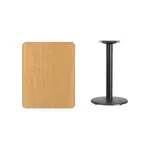 Flash Furniture XU-NATTB-2430-TR18-GG Table, Indoor, Dining Height