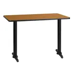 Flash Furniture XU-NATTB-3042-T0522-GG Table, Indoor, Dining Height