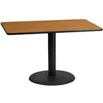 Flash Furniture XU-NATTB-3048-TR24-GG Table, Indoor, Dining Height