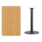 Flash Furniture XU-NATTB-3048-TR24B-GG Table, Indoor, Bar Height