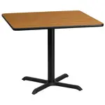 Flash Furniture XU-NATTB-3636-T3030-GG Table, Indoor, Dining Height
