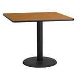 Flash Furniture XU-NATTB-3636-TR24-GG Table, Indoor, Dining Height