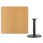 Flash Furniture XU-NATTB-4242-TR24-GG Table, Indoor, Dining Height