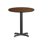 Flash Furniture XU-RD-24-WALTB-T2222-GG Table, Indoor, Dining Height