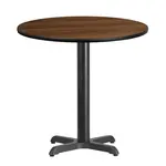 Flash Furniture XU-RD-30-WALTB-T2222-GG Table, Indoor, Dining Height