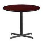 Flash Furniture XU-RD-36-MAHTB-T3030-GG Table, Indoor, Dining Height