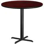 Flash Furniture XU-RD-42-MAHTB-T3333B-GG Table, Indoor, Bar Height