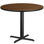 Flash Furniture XU-RD-42-WALTB-T3333-GG Table, Indoor, Dining Height