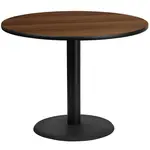 Flash Furniture XU-RD-42-WALTB-TR24-GG Table, Indoor, Dining Height