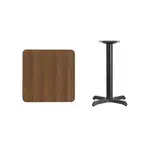 Flash Furniture XU-WALTB-2424-T2222-GG Table, Indoor, Dining Height