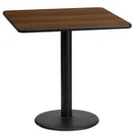 Flash Furniture XU-WALTB-2424-TR18-GG Table, Indoor, Dining Height