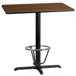 Flash Furniture XU-WALTB-2442-T2230B-3CFR-GG Table, Indoor, Bar Height