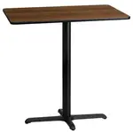 Flash Furniture XU-WALTB-2442-T2230B-GG Table, Indoor, Bar Height