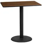 Flash Furniture XU-WALTB-2442-TR24B-GG Table, Indoor, Bar Height