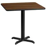 Flash Furniture XU-WALTB-3030-T2222-GG Table, Indoor, Dining Height