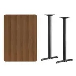 Flash Furniture XU-WALTB-3042-T0522B-GG Table, Indoor, Bar Height