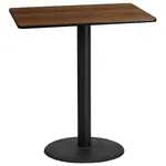 Flash Furniture XU-WALTB-3042-TR24B-GG Table, Indoor, Bar Height