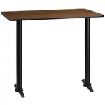 Flash Furniture XU-WALTB-3048-T0522B-GG Table, Indoor, Bar Height
