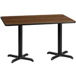 Flash Furniture XU-WALTB-3060-T2222-GG Table, Indoor, Dining Height