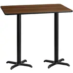 Flash Furniture XU-WALTB-3060-T2222B-GG Table, Indoor, Bar Height