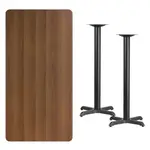 Flash Furniture XU-WALTB-3060-T2222B-GG Table, Indoor, Bar Height