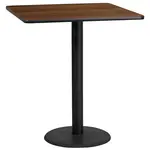 Flash Furniture XU-WALTB-3636-TR24B-GG Table, Indoor, Bar Height