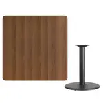 Flash Furniture XU-WALTB-4242-TR24-GG Table, Indoor, Dining Height