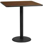 Flash Furniture XU-WALTB-4242-TR24B-GG Table, Indoor, Bar Height