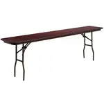 Flash Furniture YT-1896-MEL-WAL-GG Folding Table, Rectangle