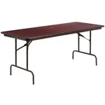 Flash Furniture YT-3072-MEL-WAL-GG Folding Table, Rectangle