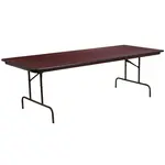 Flash Furniture YT-3696-MEL-WAL-GG Folding Table, Rectangle
