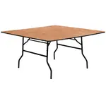 Flash Furniture YT-WFFT60-SQ-GG Folding Table, Square